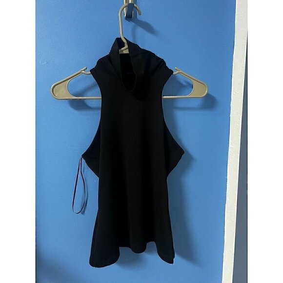Susan Monaco Black Sleeveless Turtle Neck, Layering, Work Attire, Casual Top, S - Picture 3 of 5